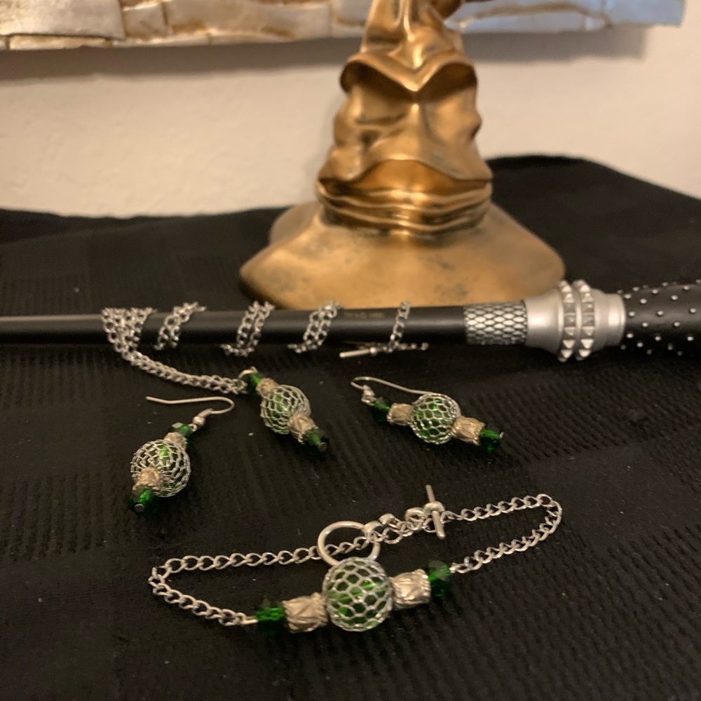 Dragon Scale Jewelry Set Handmade